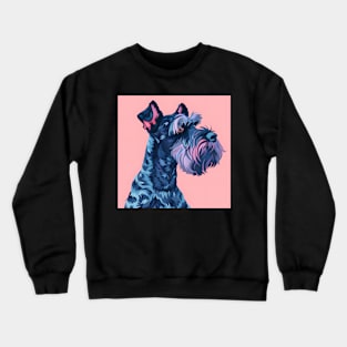 70s Kerry Blue Terrier Vibes: Pastel Pup Parade Crewneck Sweatshirt